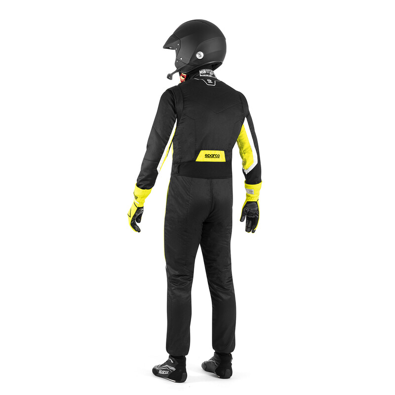 Combinaison Sparco Sprint Noire & Jaune (FIA 8856-2018)