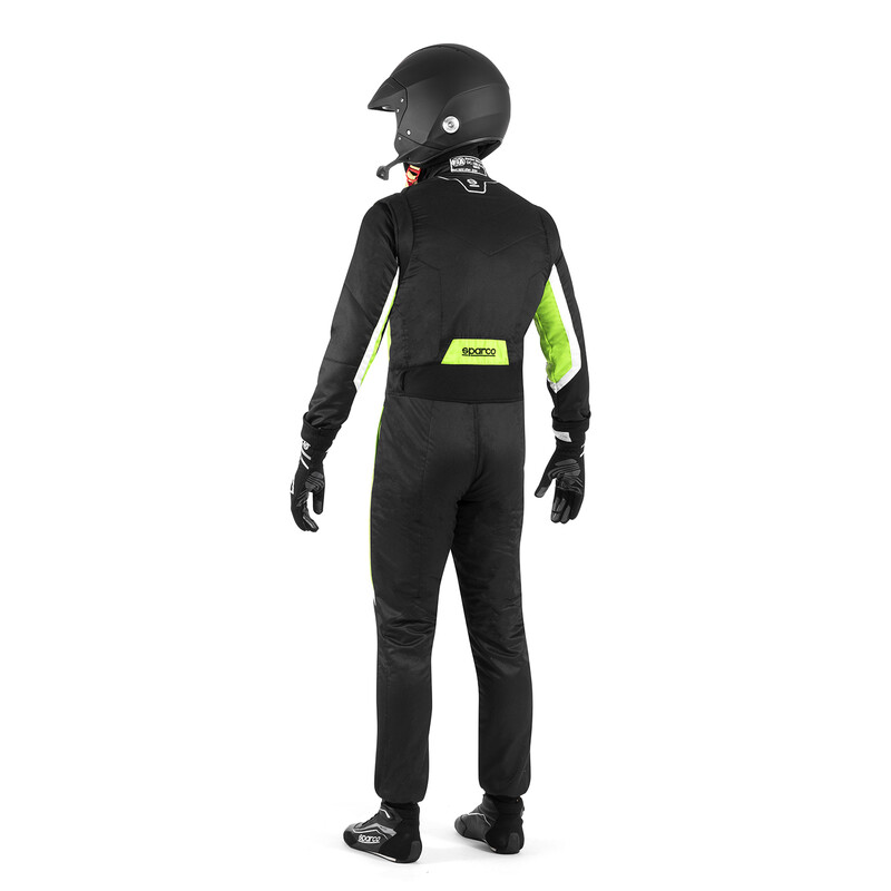 Combinaison Sparco Sprint Noire & Verte (FIA 8856-2018)