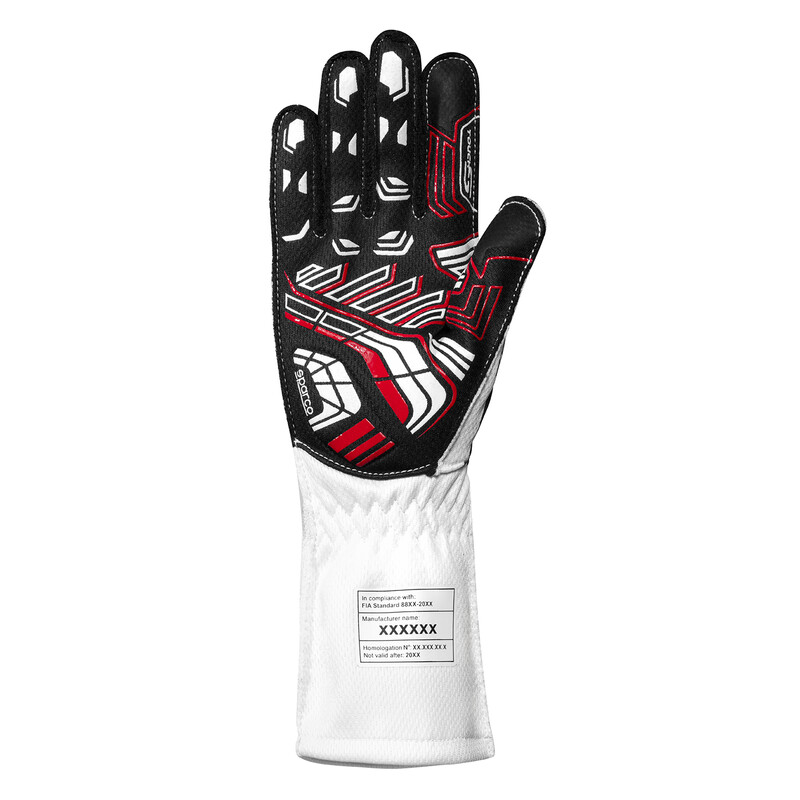 Gants Karting Sparco K-Arrow+ Blancs & Noirs (FIA)