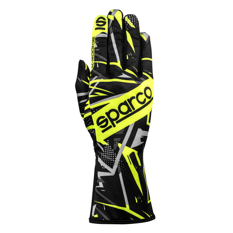 Gants Karting Sparco K-Rookie Noirs & Jaunes