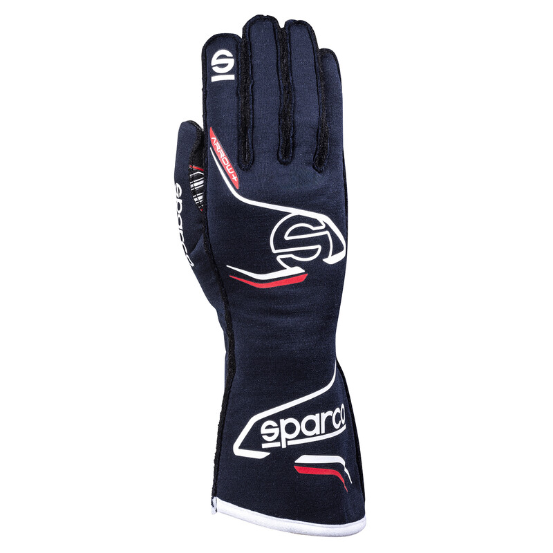 Gants Sparco Arrow+ Bleu Marine & Rouges (FIA)