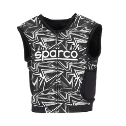 Gilet Karting Sparco SJ Pro K-3 Noir & Blanc