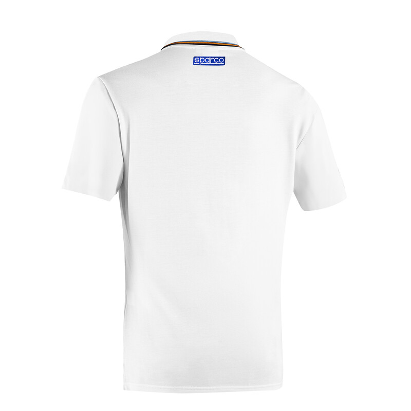 Polo Piquet Sparco Gulf Blanc
