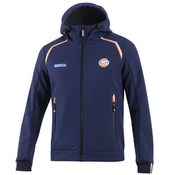 Softshell à Capuche Sparco Gulf Bleu Marine