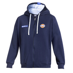 Sweat Zippé à Capuche Sparco Gulf Bleu Marine