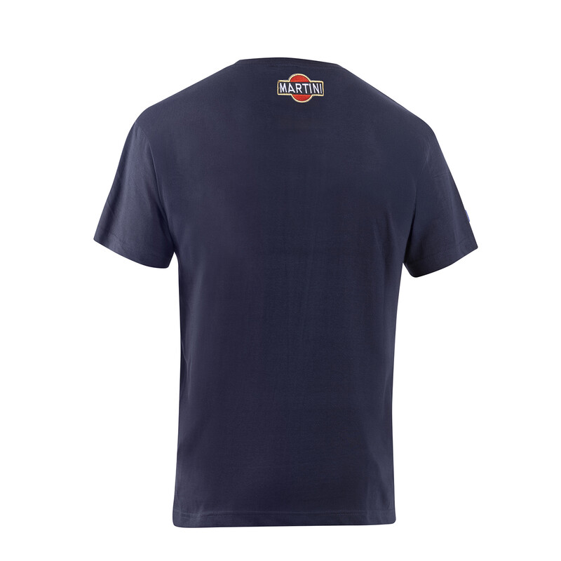 T-Shirt Big Logo Sparco Martini Racing Bleu Marine