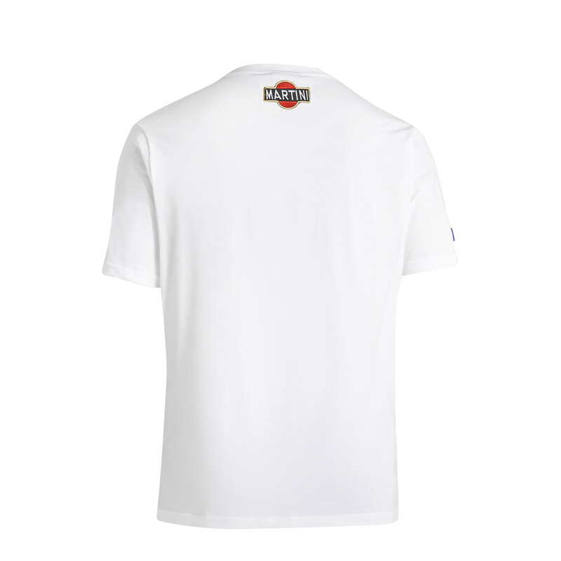 T\u002DShirt\u0020Top\u0020Stripes\u0020Sparco\u0020Martini\u0020Racing\u0020Blanc