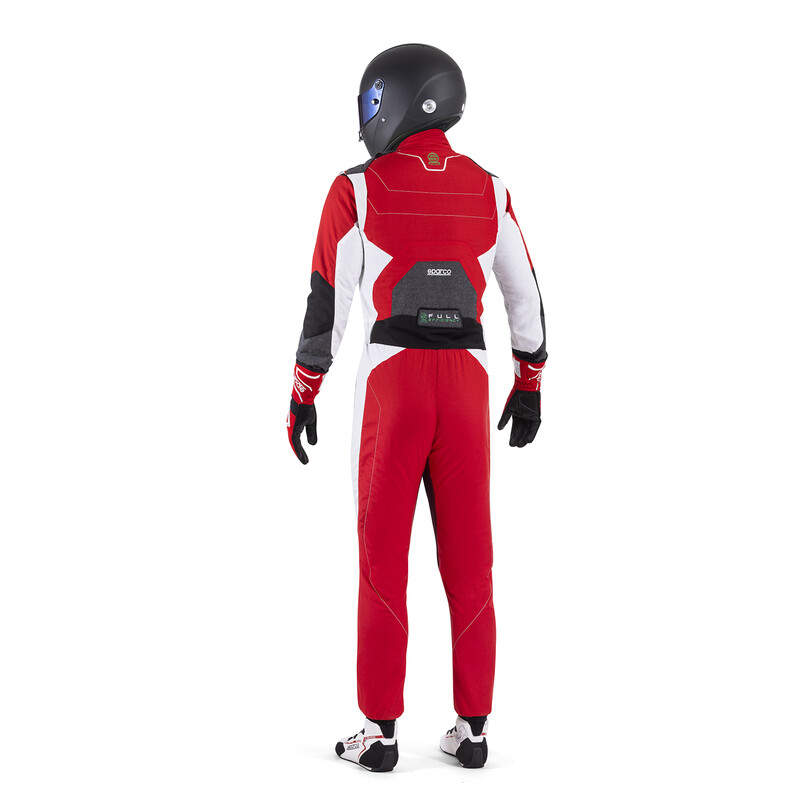 Combinaison Sparco X-Light Full Efficiency Rouge & Blanche (FIA 8856-2018)