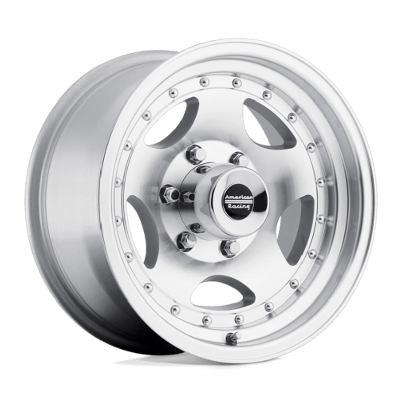 American Racing AR23 15x8" 5x120.65 ET-19, Gris Argenté Poli