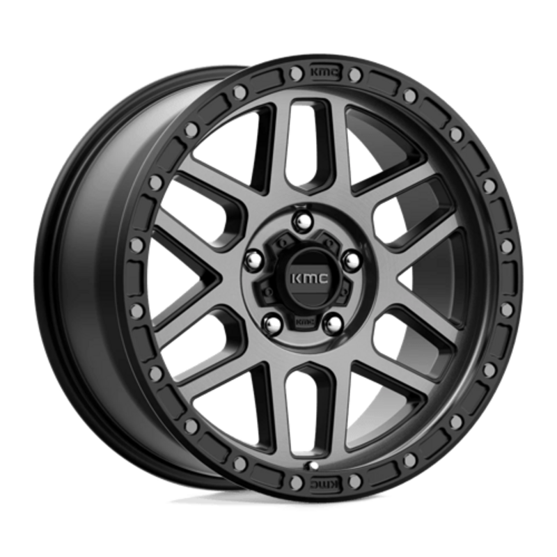 KMC KM544 Mesa 18x9" 5x150 ET25, Noir Satiné, Teinte Grise