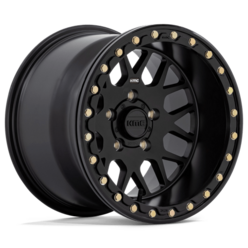 KMC KS235 Grenade Beadlock 15x10" 5x114.3 ET00, Noir Satiné