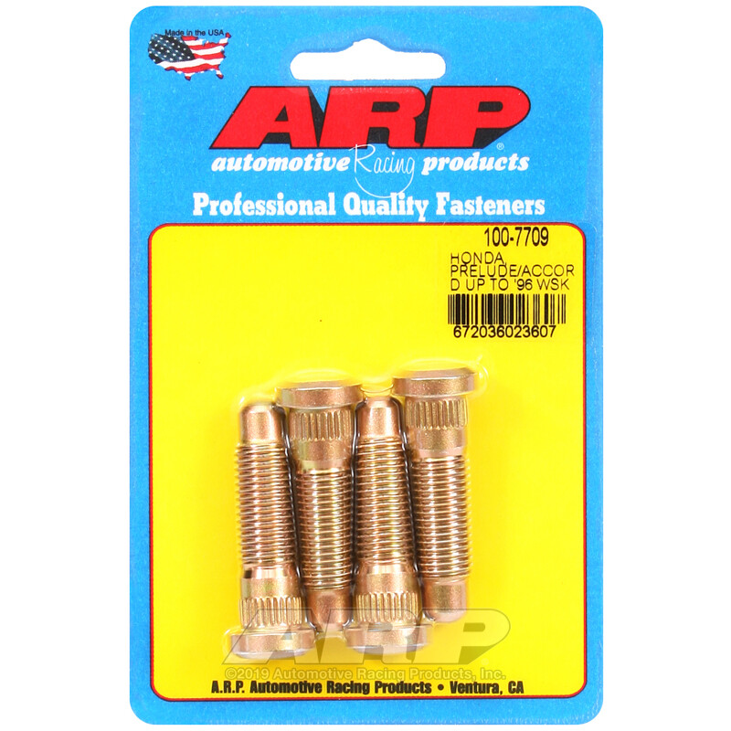 Kit de 4 Goujons de Roue Renforcés ARP pour Honda jusqu'à 1996 (M12x1.50, Long. 47 mm)