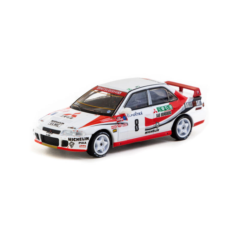 Tarmac Works 1/64 - Mitsubishi Lancer Evolution | Rallye de Monte-Carlo 1993