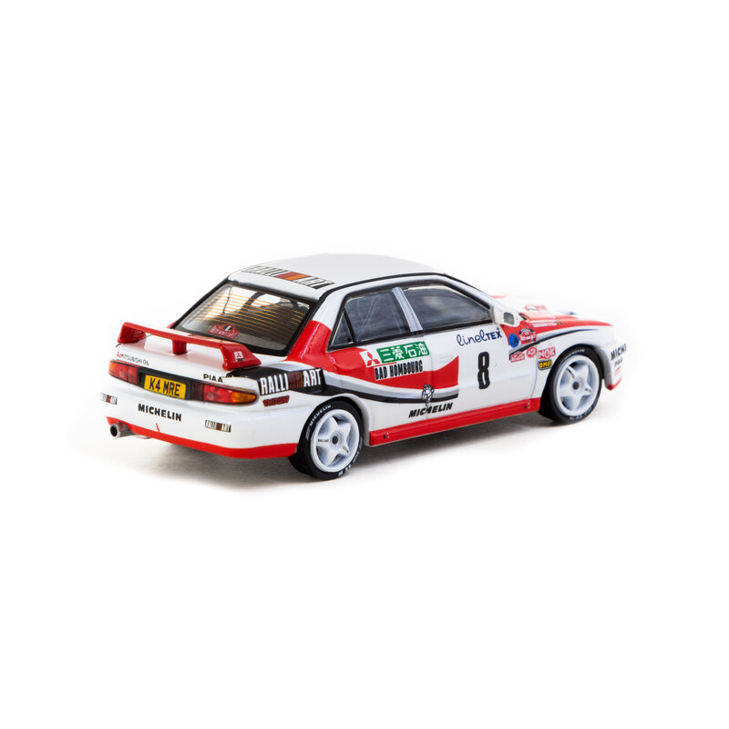 Tarmac Works 1/64 - Mitsubishi Lancer Evolution | Rallye de Monte-Carlo 1993