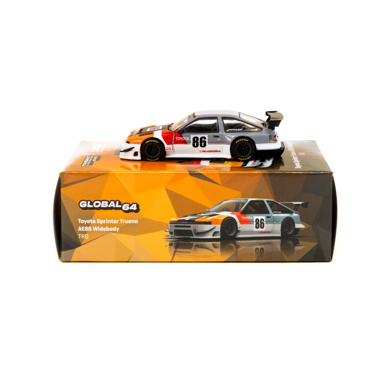 Tarmac Works 1/64 - Toyota Sprinter Trueno AE86 Widebody | TRD