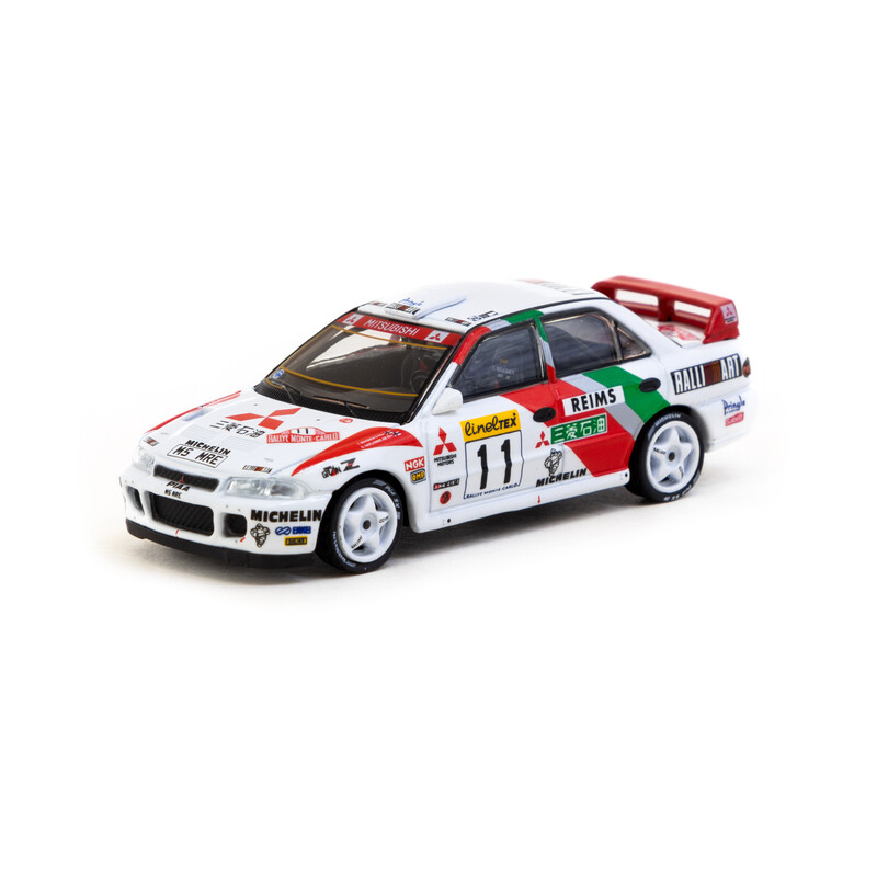 Tarmac Works 1/64 - Mitsubishi Lancer Evolution II | Rallye de Monte-Carlo 1995