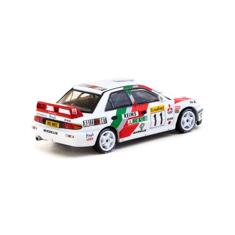 Tarmac Works 1/64 - Mitsubishi Lancer Evolution II | Rallye de Monte-Carlo 1995