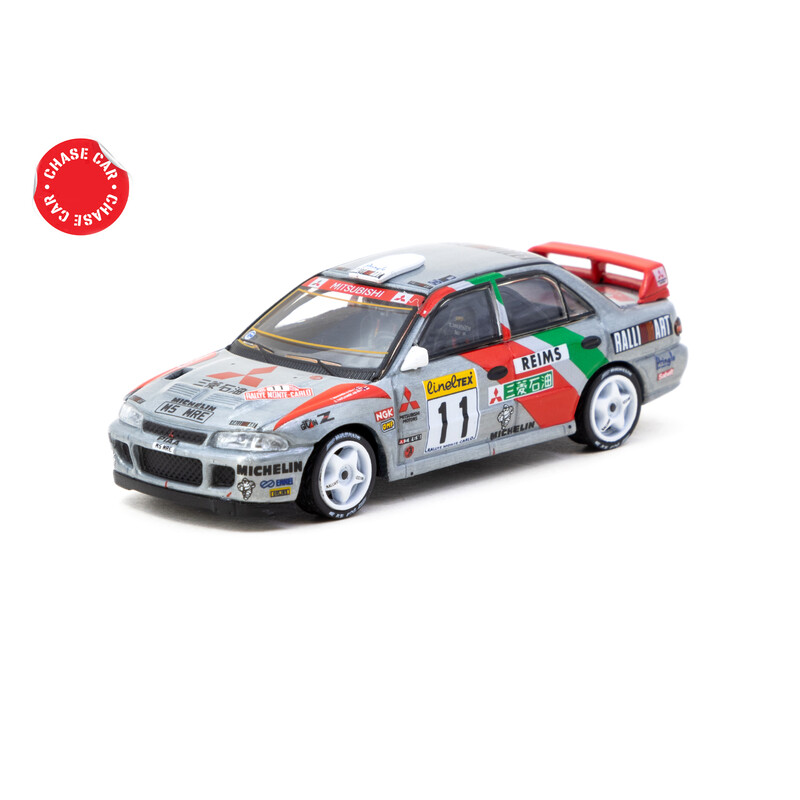 Tarmac Works 1/64 - Mitsubishi Lancer Evolution II | Rallye de Monte-Carlo 1995