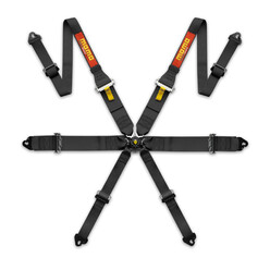 Harnais 6 Points 3"+2" Momo Pro Driver (FIA, Hans) - Noir