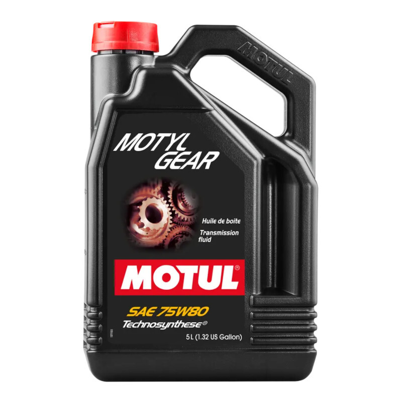 Huile de Boîte et Pont Motul Motylgear 75W80 (5L) PSA, Renault, VAG