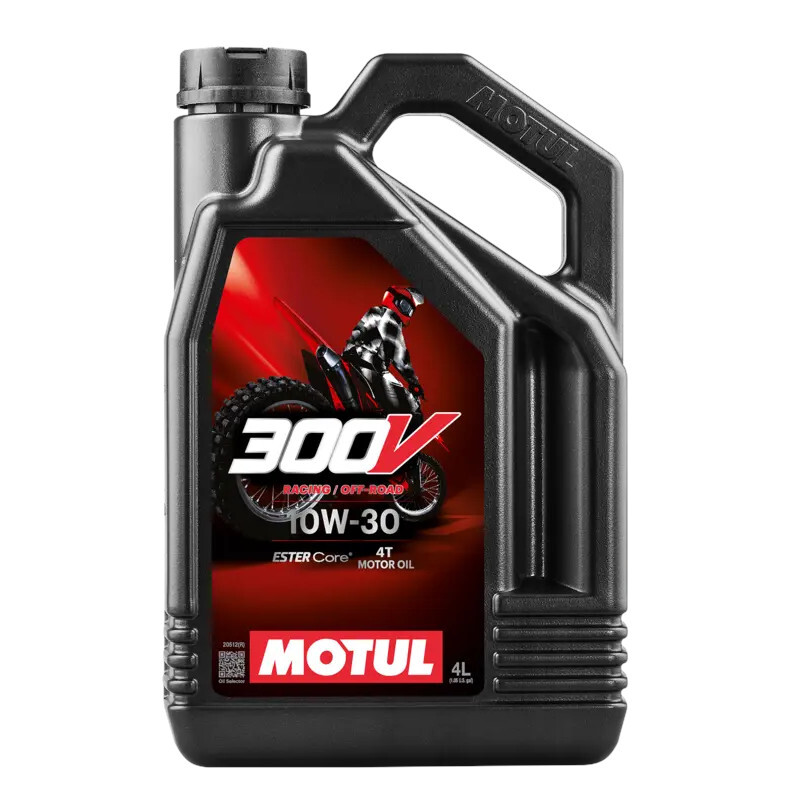 Huile\u0020Moto\u0020Motul\u0020300V\u00204T\u0020Off\u0020Road\u002010W30\u0020\u00284L\u0029