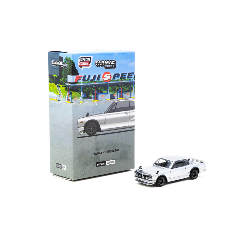 Tarmac Works 1/64 - Nissan Skyline 2000 GT-R (KPGC10) | Silver Chrome