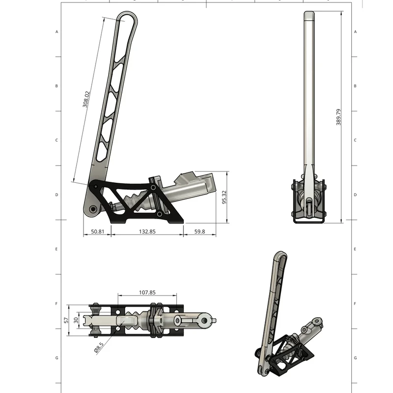 Kit Frein à Main Hydraulique Inversé NP Parts