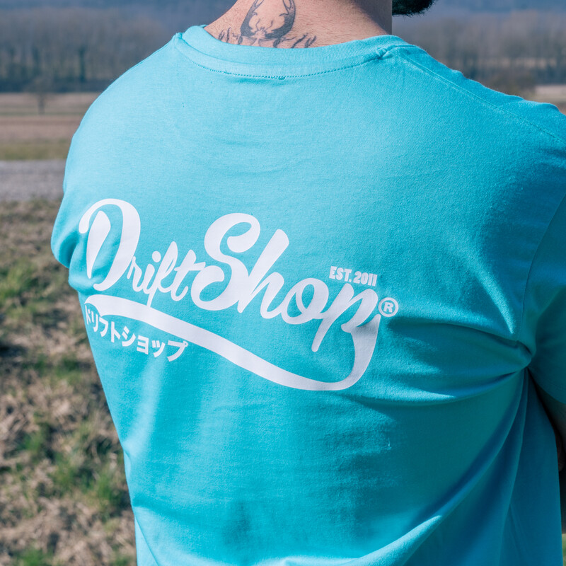 T-Shirt DriftShop Vintage - Bleu Caraïbes - Homme
