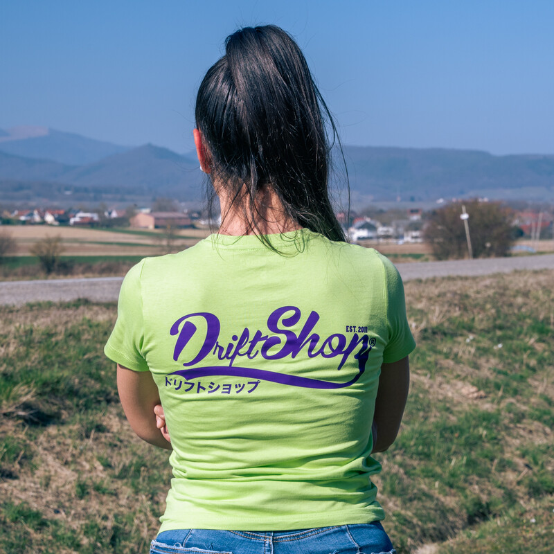 T-Shirt DriftShop Vintage - Vert Pomme - Femme