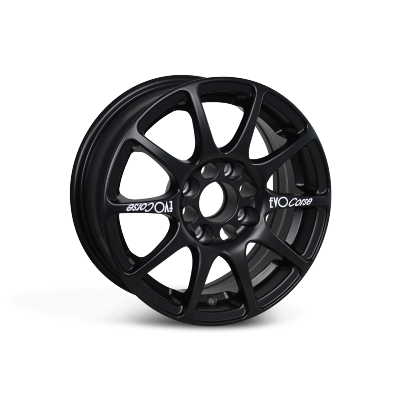 Jante Evo Corse Sport 14x5.5" 4x98 ET35, Noir Mat (Fiat)