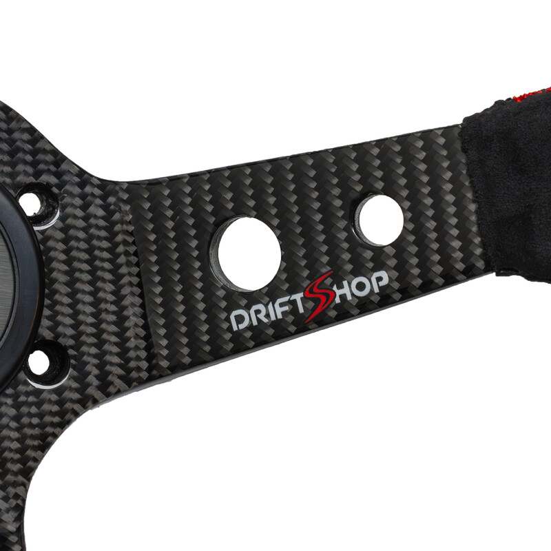 Volant DriftShop Premium Tulipé (90 mm) en Carbone & Alcantara