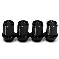Ecrous WedsSport Noirs en Acier Forgé M12x1.5 (Pack de 4)