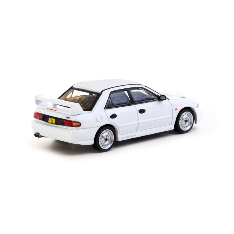 Tarmac Works 1/64 - Mitsubishi Lancer RS Evolution III - Blanc