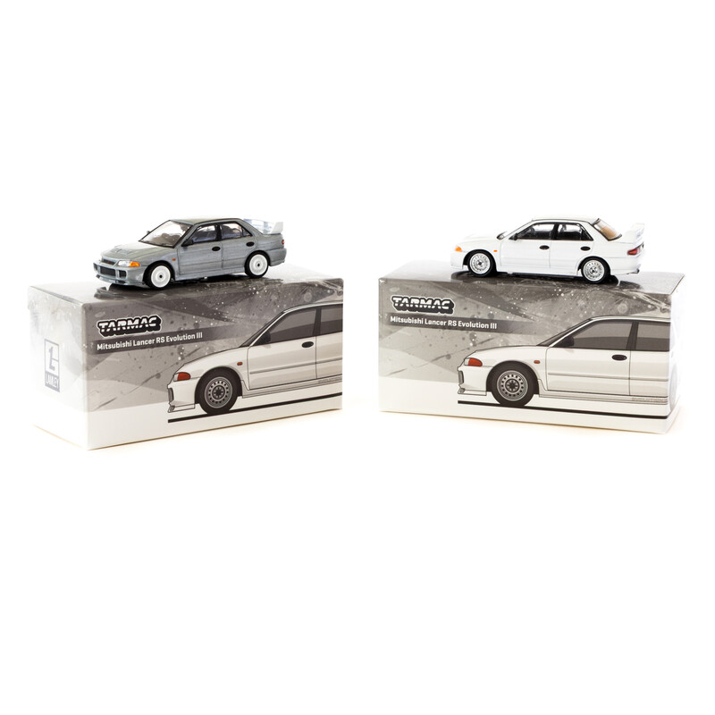 Tarmac Works 1/64 - Mitsubishi Lancer RS Evolution III - Blanc