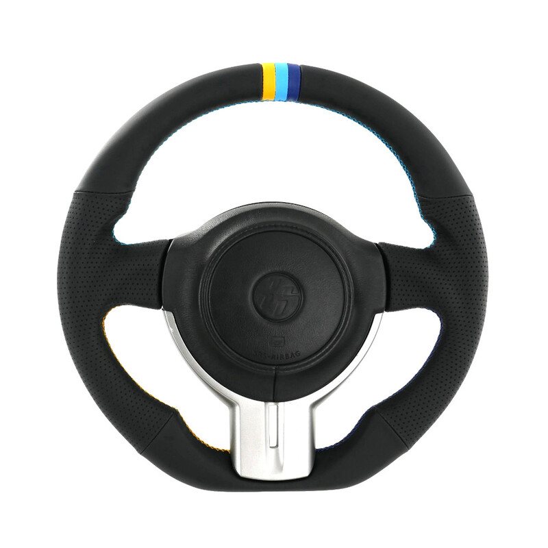Volant GReddy Cuir Noir avec Repère Tricolore pour Toyota GT86 (12-16)