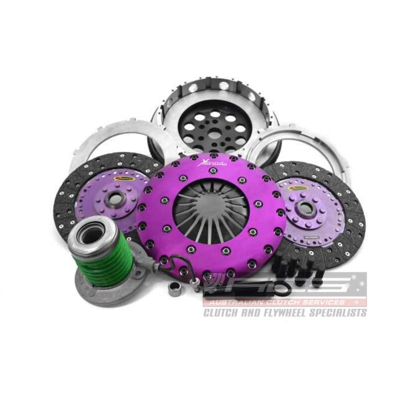 Embrayage Renforcé Xtreme Clutch Organique Bidisque + Volant Moteur pour Ford Mustang 2.3 EcoBoost