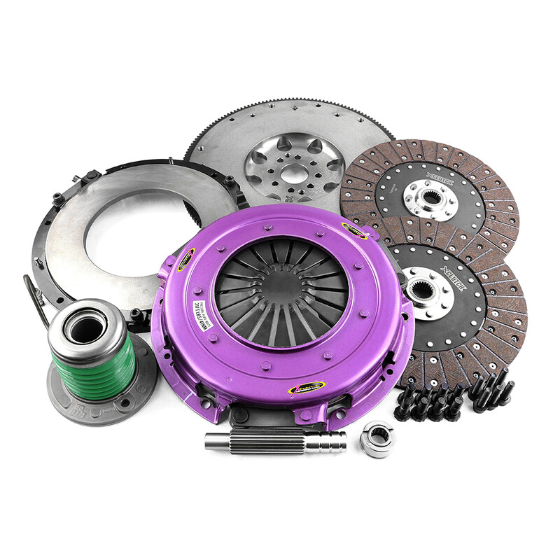 Embrayage Renforcé Xtreme Clutch Organique Bidisque + Volant Moteur pour Ford Mustang 5.0 V8 (10-15)