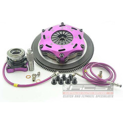 Embrayage Renforcé Xtreme Clutch Céramétallique Bidisque 184mm + Volant Moteur pour Mitsubishi Lancer Evo 10 (X)
