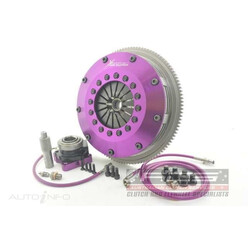 Embrayage Renforcé Xtreme Clutch Céramétallique Bidisque 200mm + Volant Moteur pour Mitsubishi Lancer Evo 10 (X)