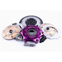 Embrayage Renforcé Xtreme Clutch Céramétallique Bidisque 184mm + Volant Moteur pour Mitsubishi Lancer Evo 3 (III)