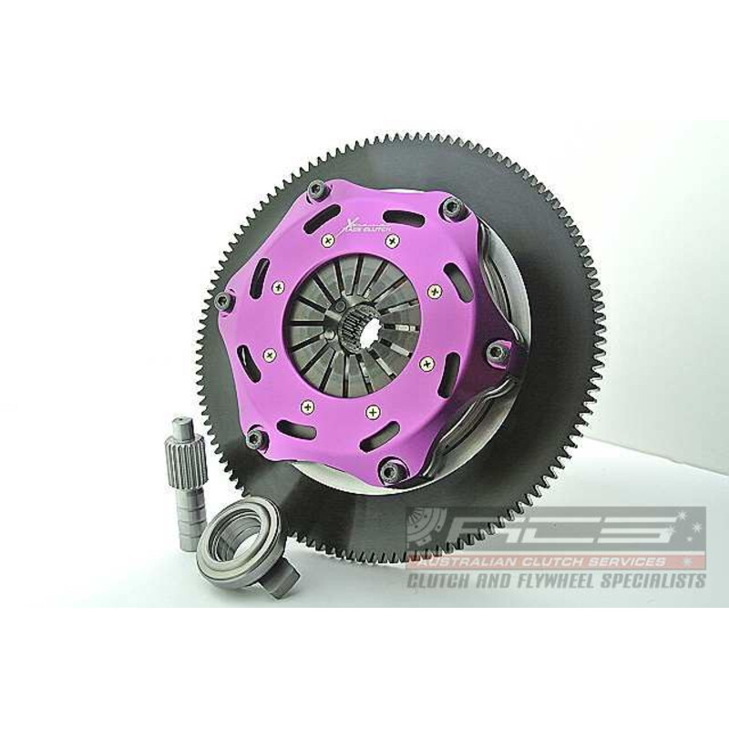 Embrayage Renforcé Xtreme Clutch Céramétallique Bidisque 184mm + Volant Moteur pour Toyota Celica 2.0 i Turbo 4WD (ST205)