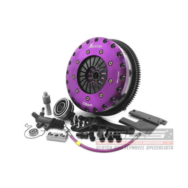 Embrayage Renforcé Xtreme Clutch Organique Bidisque + Volant Moteur pour Toyota Mark II (JZX110)