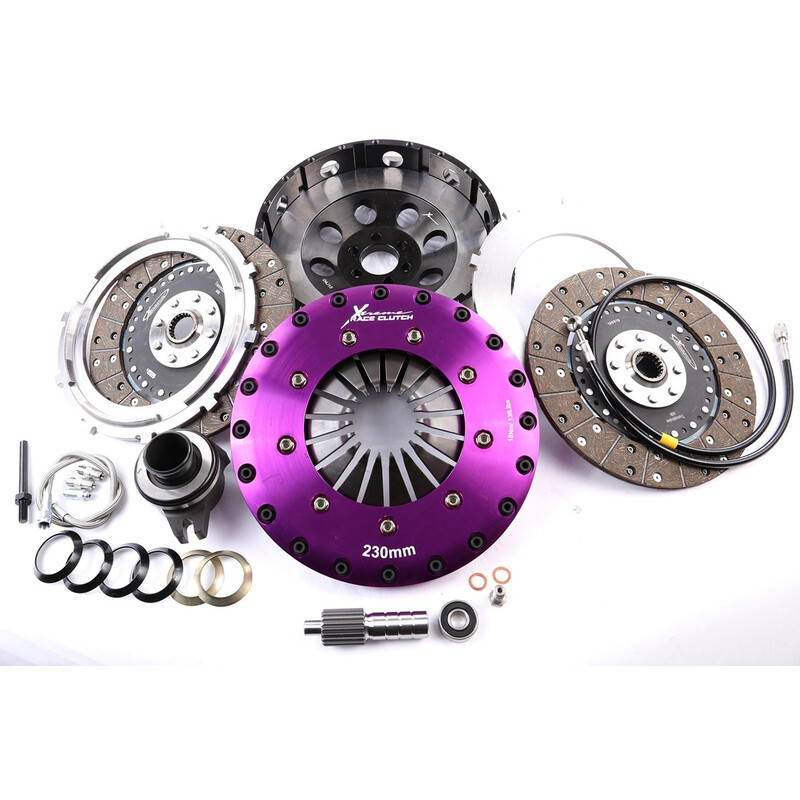 Embrayage Renforcé Xtreme Clutch Organique Bidisque + Volant Moteur pour Toyota Supra MK3 3.0 Turbo (MA70)