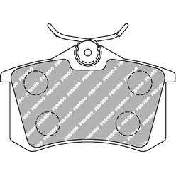 Plaquettes de Freins Arrière Ferodo DS Performance pour Lancia Phedra (02-10)