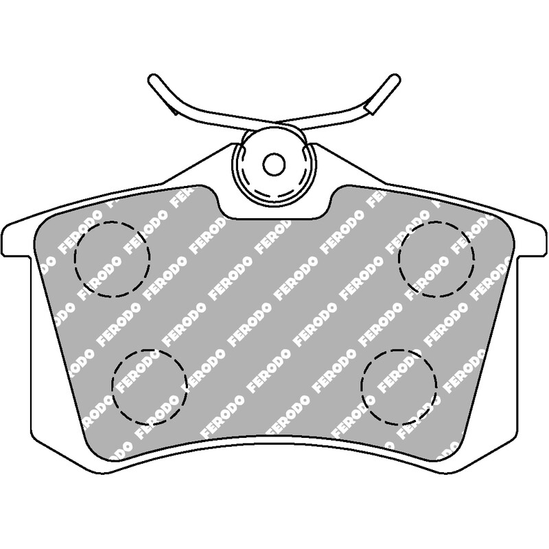Plaquettes de Freins Arrière Ferodo DS Performance pour VW Golf 6 (08-13)