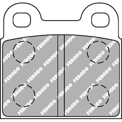 Plaquettes de Freins Arrière Ferodo DS2500 pour Alfa Romeo Giulietta (77-86)