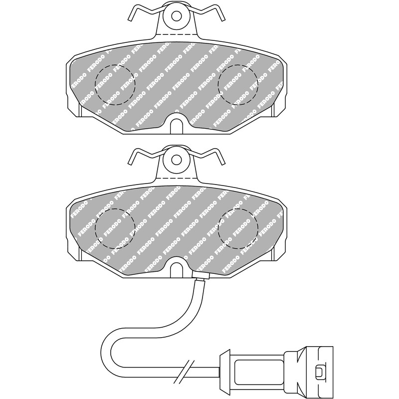 Plaquettes de Freins Arrière Ferodo DS2500 pour Ford Sierra (87-93)