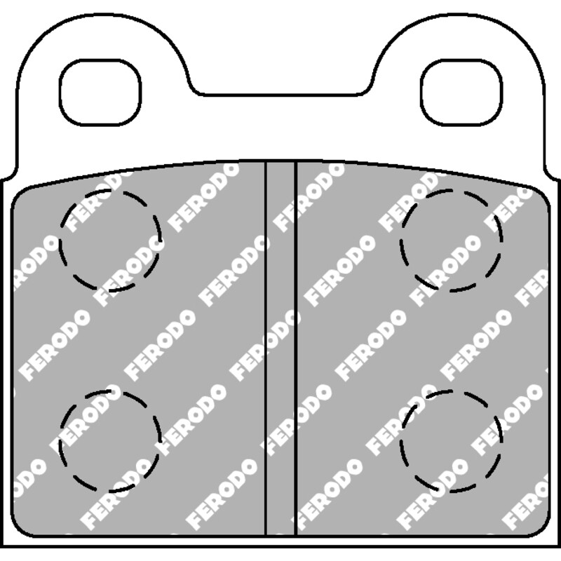 Plaquettes de Freins Avant Ferodo DS2500 pour Simca 1100 (70-84)