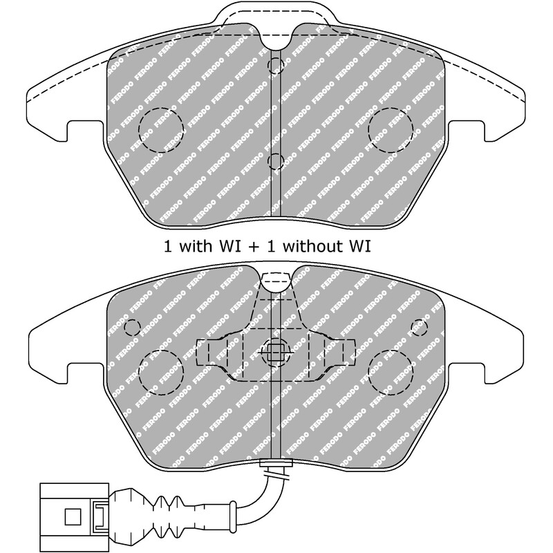 Plaquettes de Freins Avant Ferodo DS2500 pour VW Jetta (05-10)