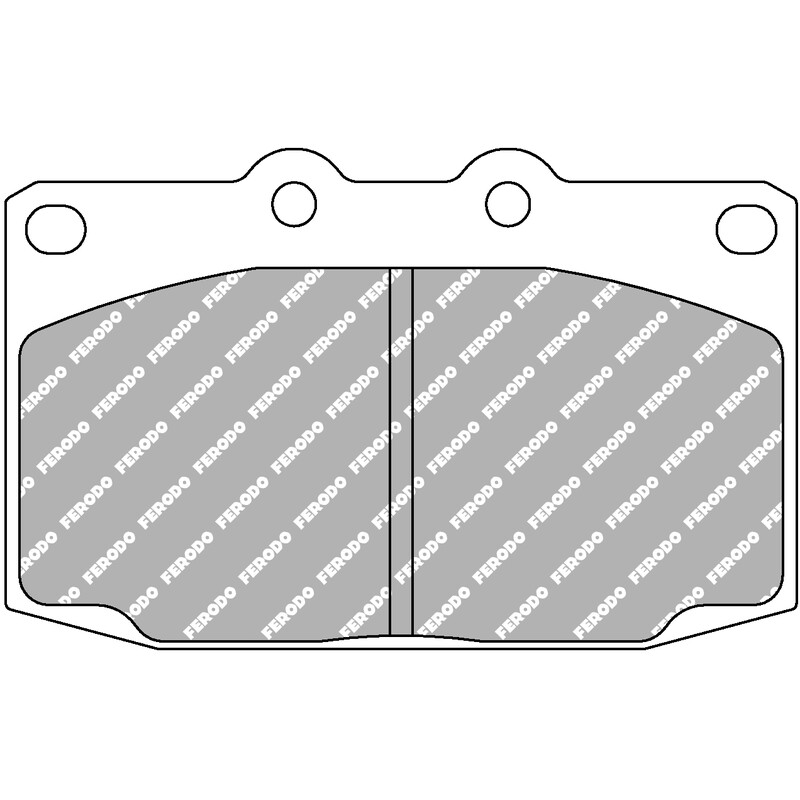 Plaquettes de Freins Avant Ferodo DS2500 pour Mazda RX-7 FC (85-91)